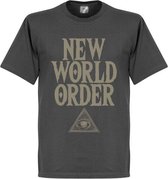 New World Order T-Shirt - Donkergrijs - XL