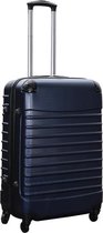 Valise de voyage en ABS léger Travelerz avec serrure à combinaison bleu foncé 69 litres (228)