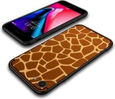 Softcase voor iphone 7 - iphone 8 met giraf textuur
