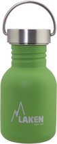 RVS fles Basic Steel Bottle 350ml S/S Cap - Groen