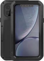 Apple iPhone 11 Pro Max Hoes - Love Mei Metalen Case - Extreme Protection - Zwart - GSM Hoes - Telefoonhoes Geschikt Voor Apple iPhone 11 Pro Max