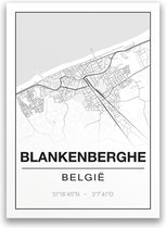Poster/plattegrond BLANKENBERGHE - A4