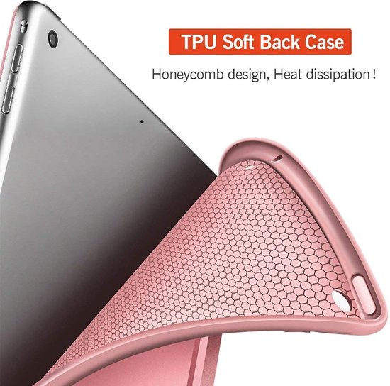Roségouden TPU soft back case met honingraatontwerp, hitteafvoerend.