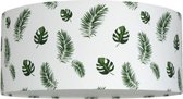 Plafondlamp Roozje - Jungle bladeren wit groen - 35cm