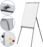 Flipchart, whiteboard, flipover, met standaard, in hoogte verstelbaar