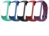 Smartwatch-Trends ID107 HR plus - Vervanging horlogeband - Rood en Lichtblauw