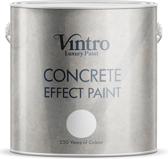Betonlook verf Vintro Concrete Effect Paint Travertine 2.5 Liter | bol.com