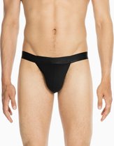 HOM CLASSIC Zwarte Tanga Slip Katoen En Modal - M