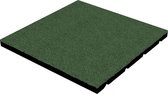 Rubber tegels 25 mm - 1 m² (4 tegels van 50 x 50 cm) - Groen