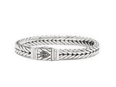 SILK Jewellery - Zilveren Armband - Chevron - 420.19 - Maat 19