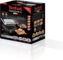 Tefal OptiGrill+ contactgrill met magnetische wafelplaten, vlees en wafels.