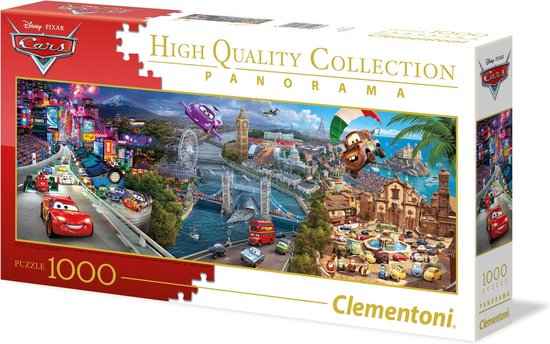 Clementoni - Panorama High Quality Puzzel Collectie - Disney Cars - 1000  stukjes | bol.com