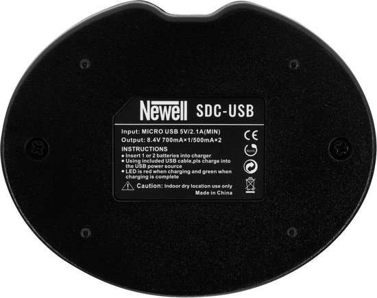 Newell Panasonic DMW-BLG10 Chargeur double USB / Chargeur de batterie USB  compact GF6,... | bol.com