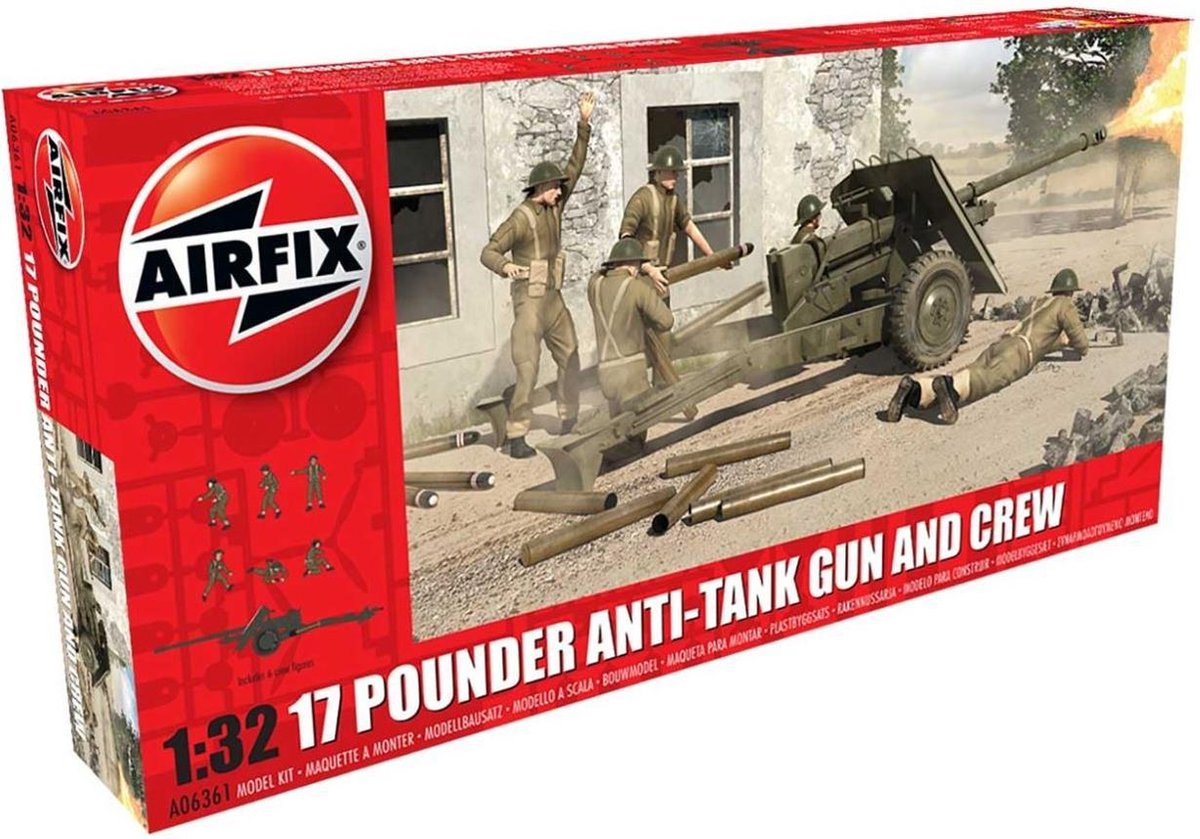 Speelgoed | Model Kits - 17 Pdr Anti-Tank Gun (9/15)* (06361)