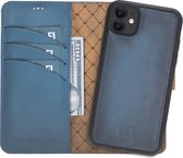 Bouletta Uitneembare 2-in-1 Leer WalletCase iPhone 11 - Dark Blue