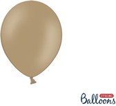 Strong Ballonnen 12cm MINI, Pastel Cappuccino (1 zakje met 100 stuks)