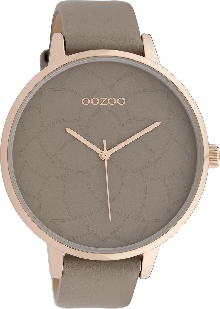 OOZOO Timepieces Taupe horloge (48 mm) - Bruin