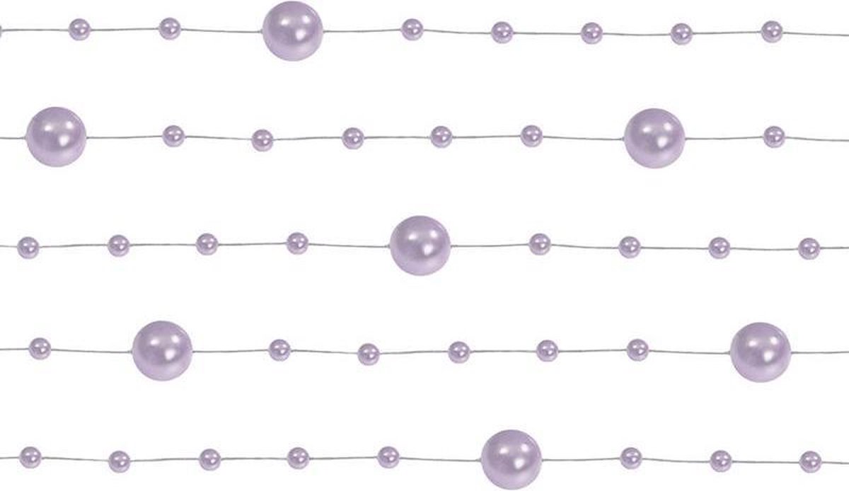 """parel slingers, lilac, 1.3m (1 zakje met 5 stuks)"""