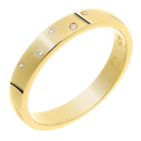 Orphelia ZR-7130/G/54 Zilver Ring Gold Plated Zirconium