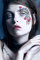 Face-lace Gothamour sticker voor het gezicht