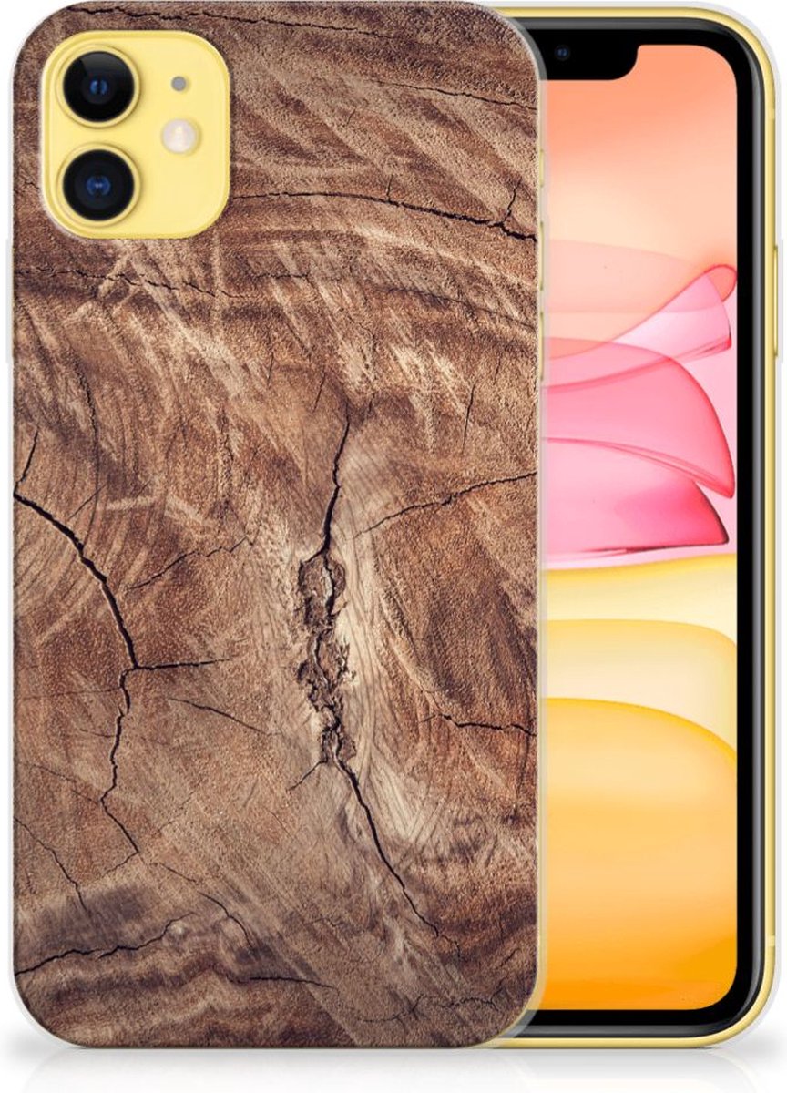 Back Cover voor Apple iPhone 11 Bumper Hoesje Tree Trunk