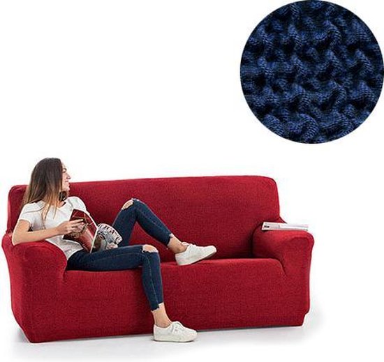 Milos meubelhoezen – Bankhoes 130-180cm – Blauw