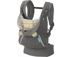 Ergonomische Baby Draagzak verwijderbare Hoodie / Capuchon - Voor Buik / Rug drager - Babydrager Grijs