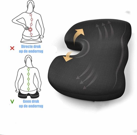 Ergonomisch kussen ter ondersteuning van been en rug