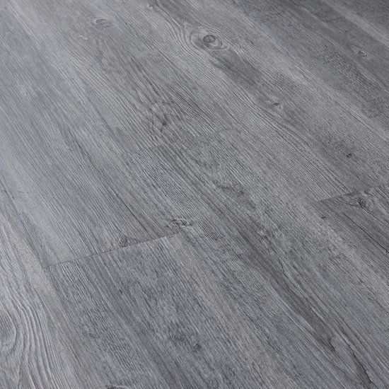 Azijn Wrok opleggen PVC laminaat 3,92 m² met voelbare houtstructuur eiken grijs | bol.com