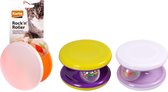 Cat toy wheel with toy assorted 3x1
