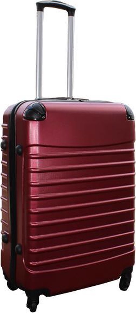 Travelerz reiskoffer met wielen 54 liter - lichtgewicht - cijferslot - bordeauxrood