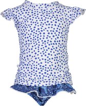 Snapper Rock - UV Zwemset voor meisjes - Cheetah Spot - Blauw/Wit - maat 86-92cm