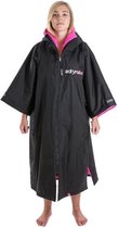 Dryrobe Advance Short Sleeve Omkleedjas Unisex Black / Pink Kids