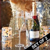 Riverdale MMH Giftset Champagneglazen - Goud Sparkling Confetti - 26 cm