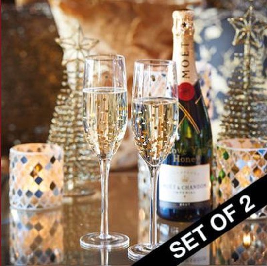 Riverdale MMH Giftset Champagneglazen - Goud Sparkling Confetti - 26 cm |  bol.com