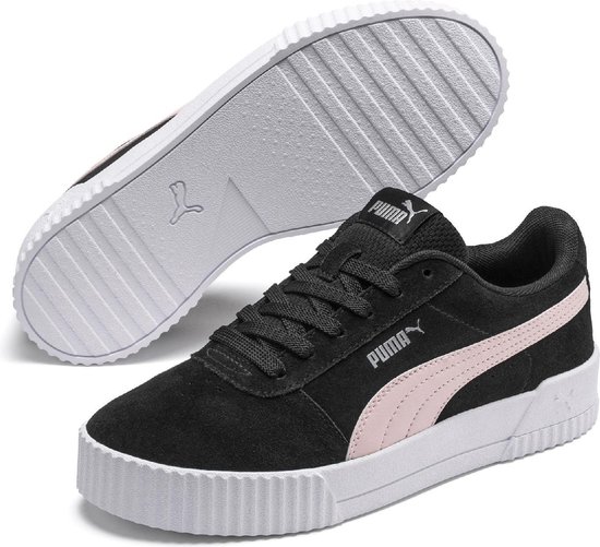 PUMA Carina Dames Sneakers - Puma Black-Rosewater-Puma Silver - Maat 36 |  Bestel nu!
