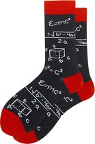 Wiskunde sokken - Grappige sokken met E=MC² - maat 37-43