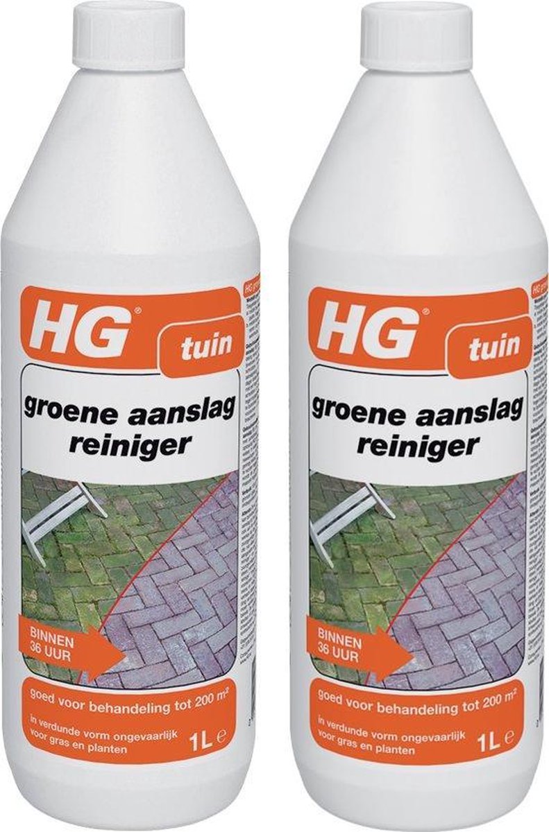 halfgeleider Schuldig Harde wind HG Groene Aanslagreiniger - 1000 ml - 2 Stuks | bol.com