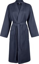 Wafel Badjas voor Sauna / Wellness (Marine Blauw) - Unisex - COZYLION - L