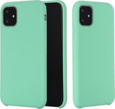 white Label Liquid Silicone Back Cover Apple iPhone 11 Pro Max Zee Groen