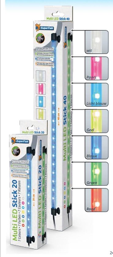 SuperFish Multi LED Stick 20 - Aquariumverlichting - 2W | bol.com