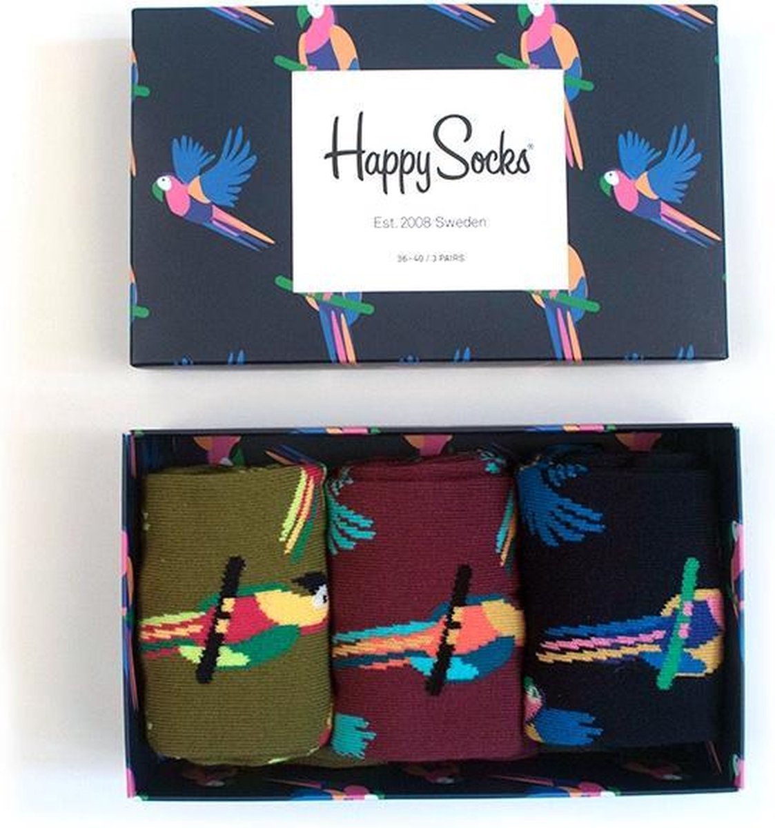 Happy Socks Special Parrot Giftbox - Maat 41-46