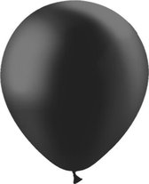 Zwarte Ballonnen Metallic 30cm 10st