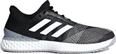 adidas Adizero Ubersonic 3.0 Clay Sportschoenen - Maat 44 2/3 - Mannen - zwart/wit