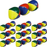 Relaxdays 30x jongleerballen - jongleer set - juggling balls - circusballen