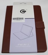 iPad Air 2 - Brown book case- bruin boekhoesje