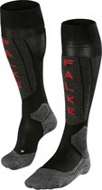 Chaussettes de sports d'hiver Falke SK5 - Taille 39/40 - Femme - noir / gris / rouge