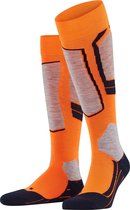 Falke SK4  Wintersportsokken - Maat 41/42 - Vrouwen - oranje/grijs/zwart