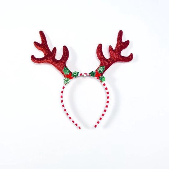 Kerst Haarband - Gewei - Decoratie - Kerst Diner - Rood - 1 stuk | bol.com