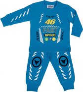 Fun2Wear - racing - kinder - tiener - pyjama - lichtblauw - maat 146/152